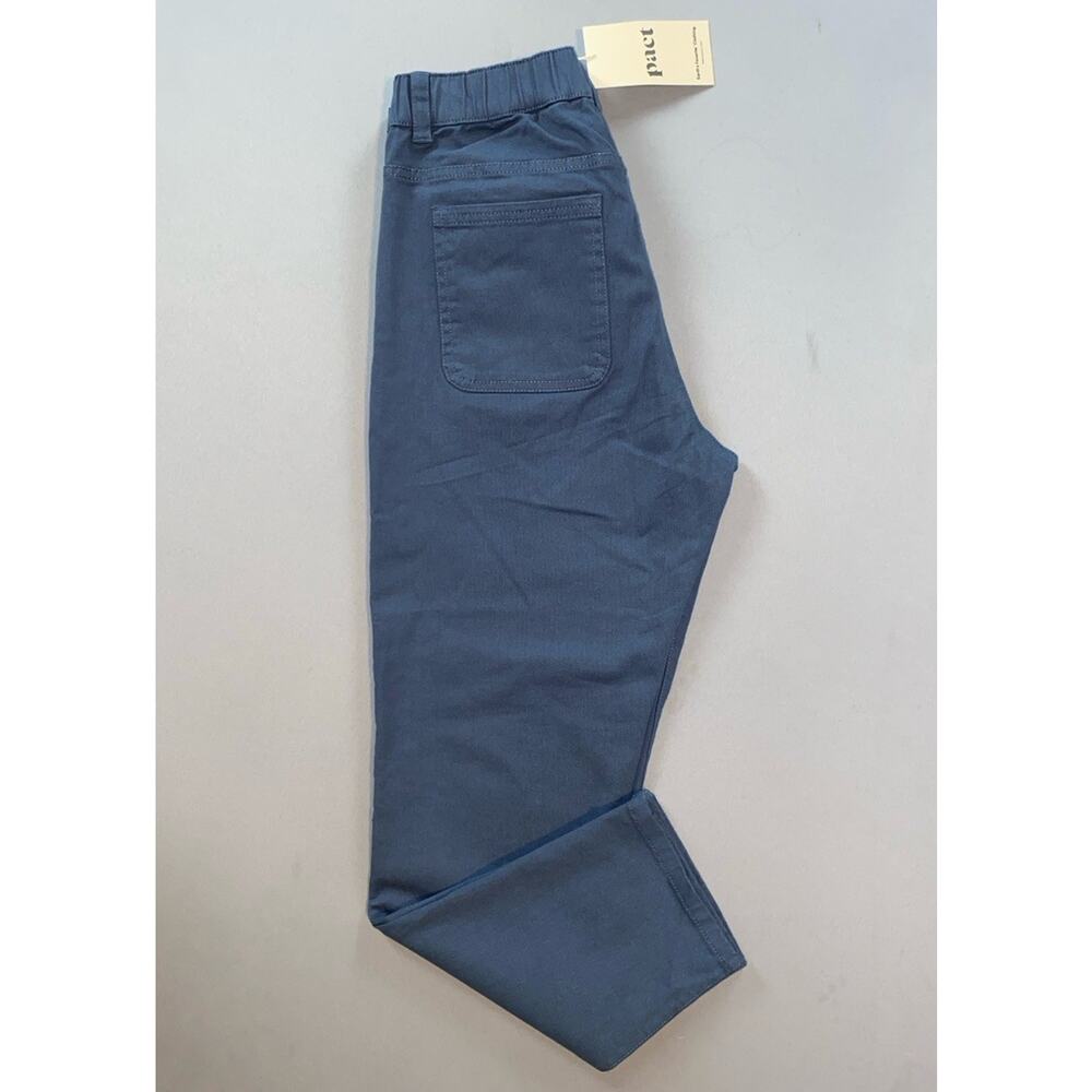 Pact Women's 4-pocket Jean Style Stretch Organic Cotton Pants. Size S, New!